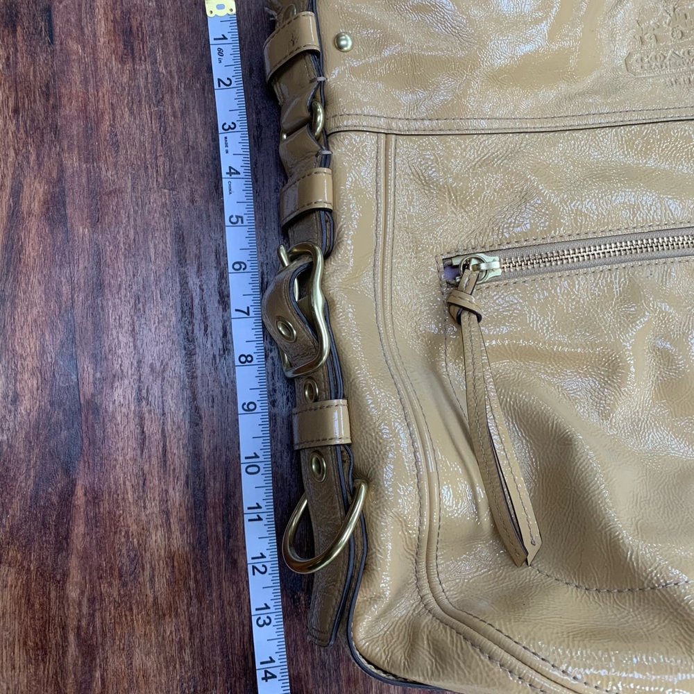 Coach Tan Patent Leather Hobo - Picture 8 of 13